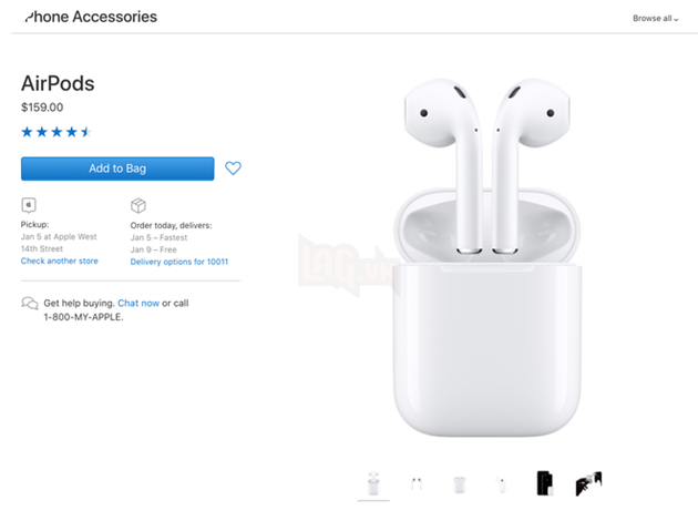 Tai nghe không dây AirPods của Apple cháy hàng trong dịp lễ Giáng sinh