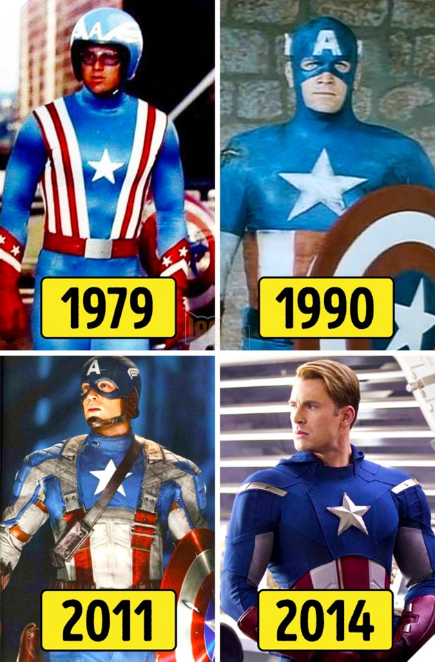 Các nhân vật điện ảnh đã thay đổi thế nào kể từ lần đầu xuất hiện đến nay?