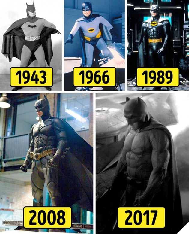 Các nhân vật điện ảnh đã thay đổi thế nào kể từ lần đầu xuất hiện đến nay?