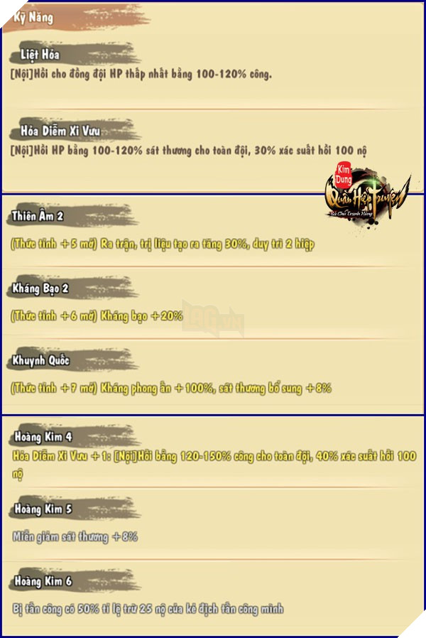 
Vị tướng này có thể sử dụng được với khá nhiều chiến thuật khác nhau
