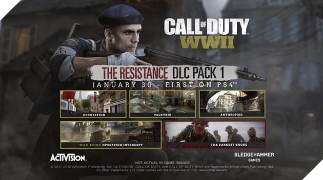 Call of Duty: WWII tung trailer về gói DLC The Resistance