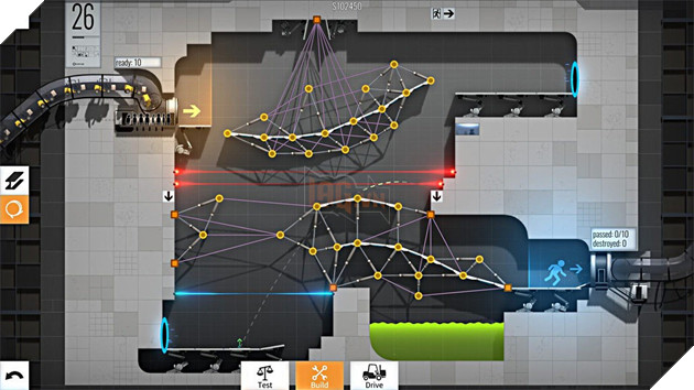 Bridge Constructor Portal: Xuất hiện game giải đố 2D ăn theo Portal, đừng tưởng đồ họa xấu là chán nhé!
