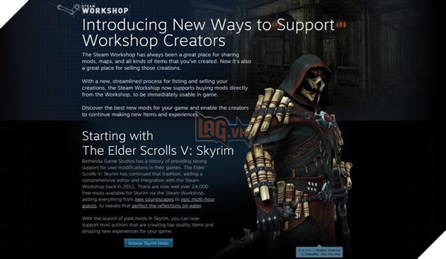 Ý tưởng về mod trả phí thông qua Steam Workshop của Valve đã gặp nhiều thất bại