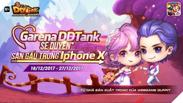 DDTank khai mở sự kiện với phần thưởng đặc biệt là Gấu và IphoneX liền tay