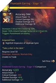 BnS: Loot, rương và chỉ số trang sức trong phụ bản Vua Quạ Skybreak Spike  8