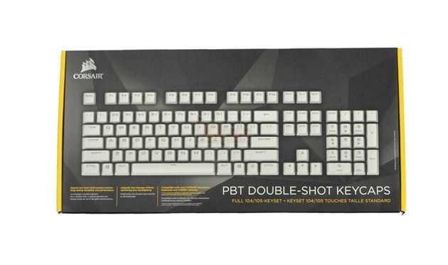 Trên tay set keycap PBT Double-Shot trắng tinh khôi đến từ Corsair: Cực hợp với K95 RGB Gunmetal