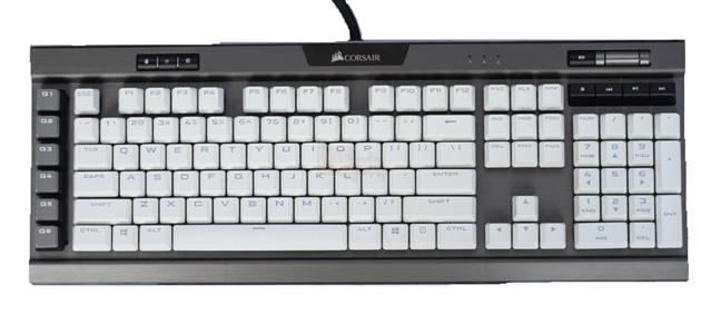 Trên tay set keycap PBT Double-Shot trắng tinh khôi đến từ Corsair: Cực hợp với K95 RGB Gunmetal 8