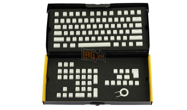 Trên tay set keycap PBT Double-Shot trắng tinh khôi đến từ Corsair: Cực hợp với K95 RGB Gunmetal 4