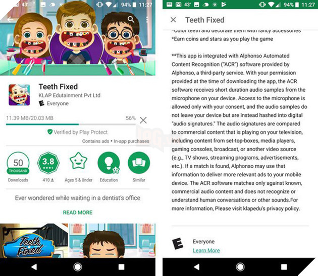 Hơn 250 game mobile sử dụng phần mềm giám sát đặc biệt để nghe lén thông tin người dùng
