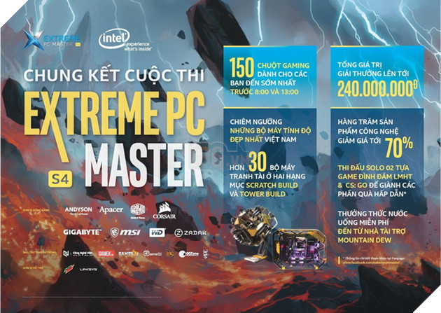 Extreme PC Master 2018 Sẵn sàng bùng nổ vào cuối tuần này
