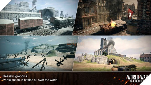 World War Heroes - FPS mobile siêu đẹp có lối chơi cực giống Call of Duty, hỗ trợ cả Tiếng Việt