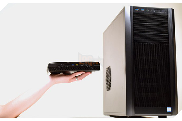  CES 2018 Intel giới thiệu máy tính NUC nhỏ bằng bàn tay chạy được VR