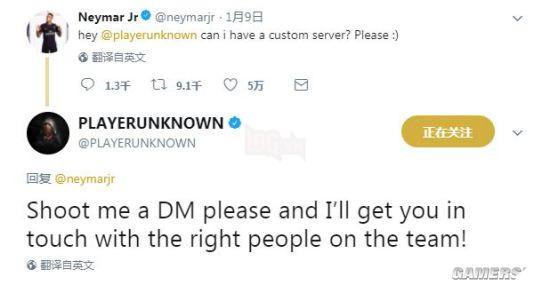 Neymar bất ngờ chia sẻ đề nghị được tạo custom trong PUBG tới Blue Hole