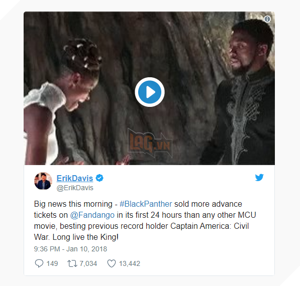  Black Panther đã bán được nhiều vé hơn bất cứ bộ phim Marvel nào khác trong 24 giờ đầu tiên 2
