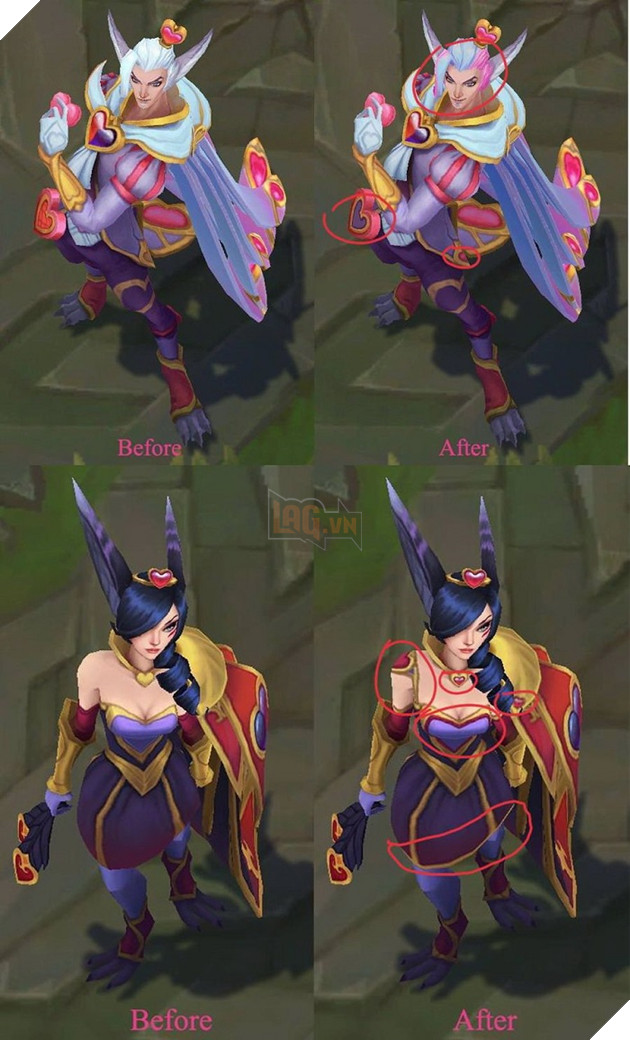 LMHT: Riot Games chỉnh sửa thêm trang phục Rakan/Xayah Valentine theo lời kêu gào của game thủ 2