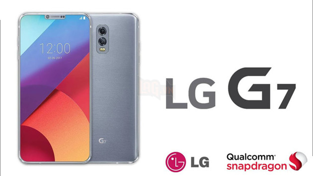 Lộ ảnh render của LG G7: gần như không có viền dưới, camera selfie kép 2
