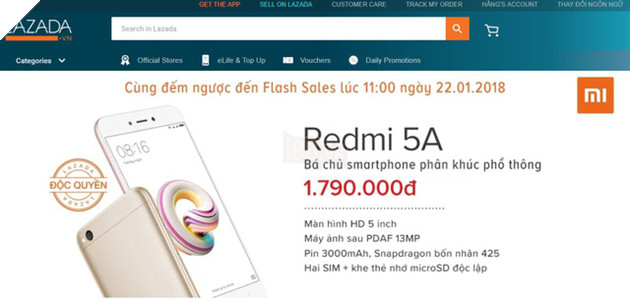 “Hết hồn” với Xiaomi Redmi 5A smartphone giá rẻ 2