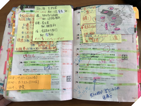 Sách càng nát, học càng giỏi: Cứ xem cuốn sách của học sinh đạt điểm tối đa môn lịch sử trong kỳ thi Đại học ở Nhật sẽ rõ! - Ảnh 4.