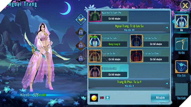 Cộng đồng VLTK Mobile sôi nổi hơn với ngoại trang Ti Lộ Lưu Sa 3