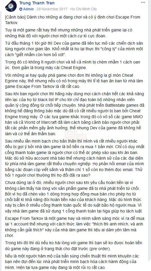 Escape From Tarkov: Game cực hay nhưng chớ dại mua ngay