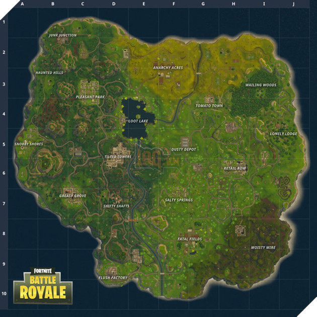 
Hệ thống bản đồ mới của Fortnite
