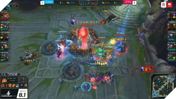 Đánh chiến thuật bình thường, GAM hủy diệt hoàn toàn đội tuyển LMHT của FAP TV