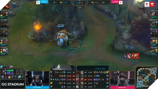 Đánh chiến thuật bình thường, GAM hủy diệt hoàn toàn đội tuyển LMHT của FAP TV