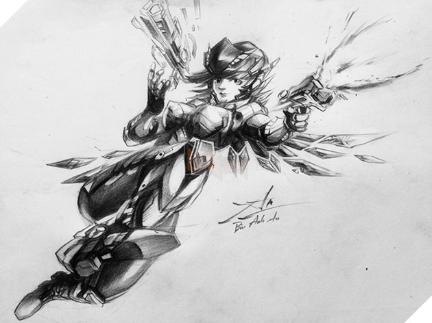 Chiêm ngưỡng những bức vẽ tướng Liên Quân Mobile bằng bút chì đẹp ngỡ ngàng của game thủ Việt