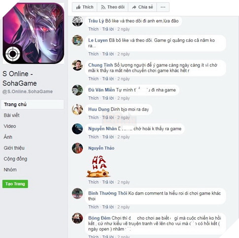 Cộng đồng game thủ thất vọng khi S Online hứa lèo không mở game 4