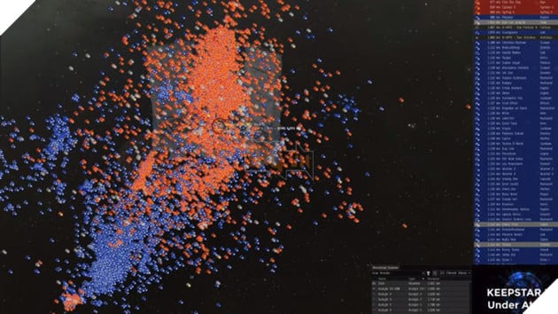 
Bạn có tin không, mỗi chấm này là một người chơi trong trận đấu đó !
