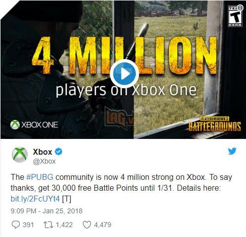 PUBG xô đổ kỷ lục mới, thưởng nóng cho tất cả người chơi, tuy nhiên...