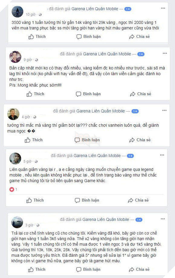 Liên Quân Mobile: Game thủ phản ứng dữ dội khi lượng vàng kiếm được bị giảm mạnh