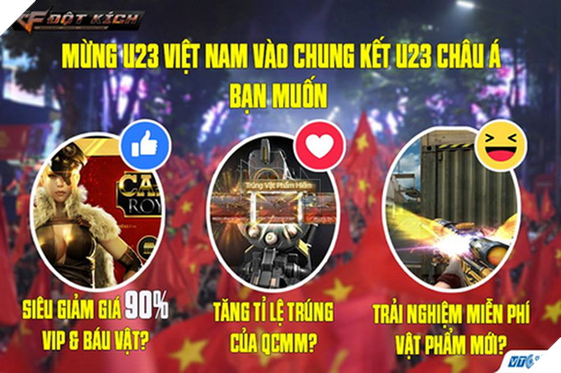 Hàng loạt tựa game lớn nhỏ cùng khuyến mãi cổ vũ đội U23 Việt Nam vô địch 5