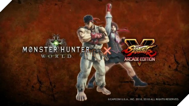 Monster Hunter World tiếp tục crossover, lần này là Street Fighter