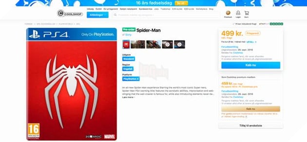 Dường như Spider-Man trên PS4 rò rỉ ngày ra mắt 2