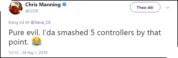 Thật là tra tấn mà. Có lẽ tôi sẽ đập nát 5 chiếc tay cầm điều khiển nếu như chơi nó mất.