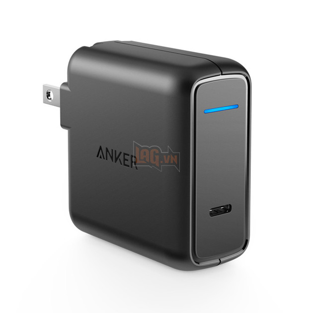 Củ sạc Anker này có công suất 30w, dùng được cho cả máy Macbook, iPhone và iPad.
