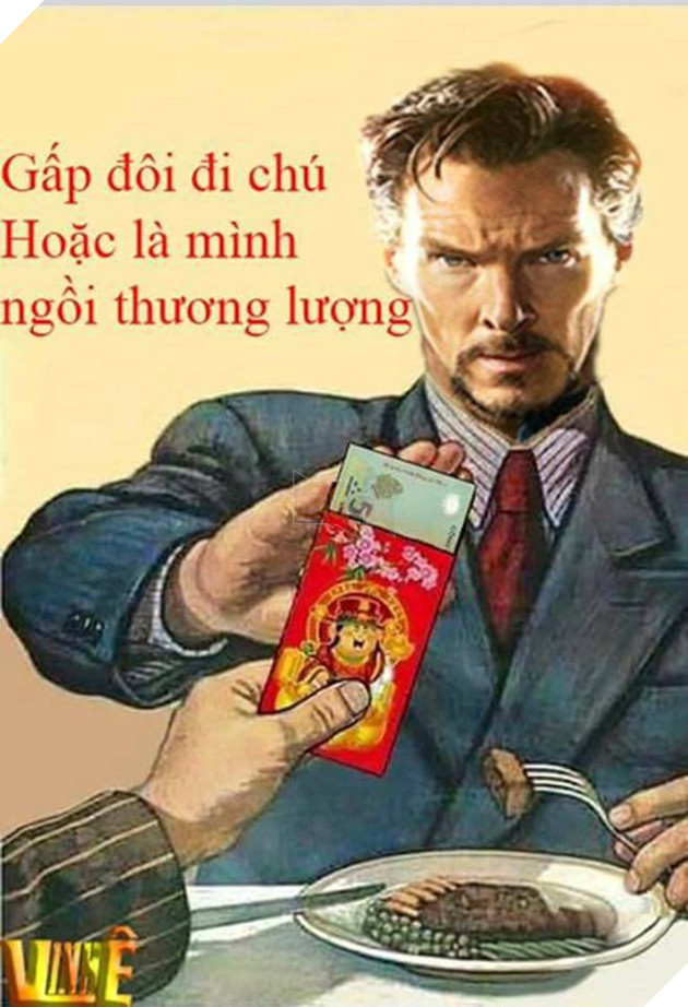 Phản ứng bá đạo của các siêu anh hùng khi được nhận lì xì đầu xuân