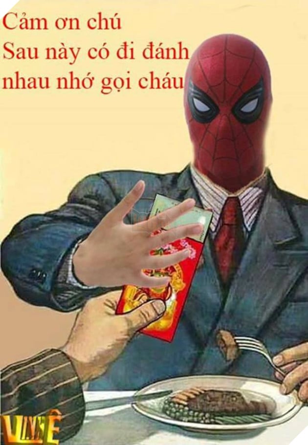 Phản ứng bá đạo của các siêu anh hùng khi được nhận lì xì đầu xuân