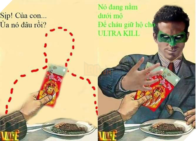 Phản ứng bá đạo của các siêu anh hùng khi được nhận lì xì đầu xuân
