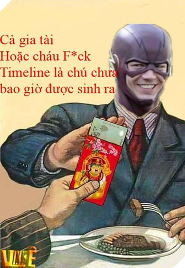 Phản ứng bá đạo của các siêu anh hùng khi được nhận lì xì đầu xuân