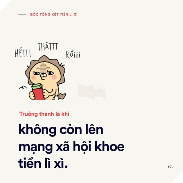 Loạt tranh vui: Tết này, bạn nhận được bao nhiêu tiền lì xì rồi?