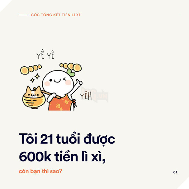 Loạt tranh vui: Tết này, bạn nhận được bao nhiêu tiền lì xì rồi?