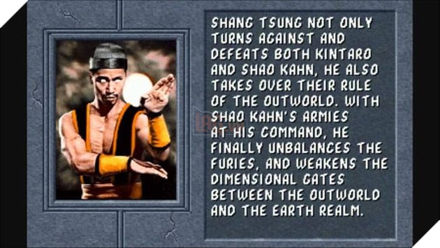 Shang Tsung là trùm cuối trong tựa game Mortal Kombat đầu tiên