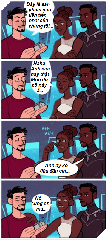 
Shuri và màn an ủi Tony Stark với những công nghệ tân tiến của anh chàng này. Đừng buồn nhé Iron Man.
