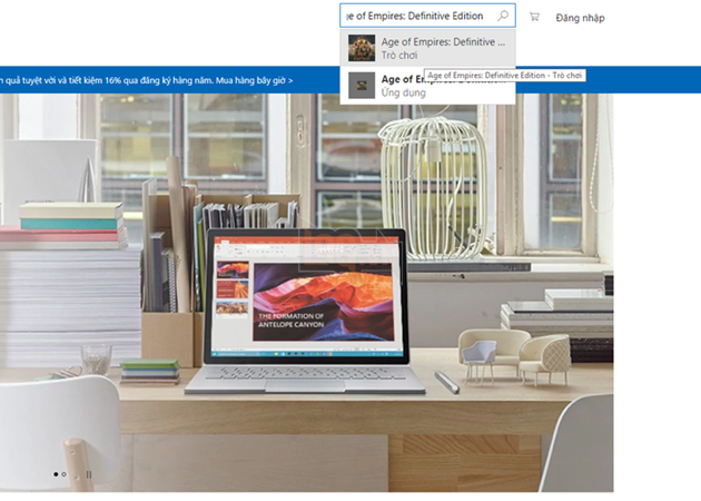 
Tìm kiếm AoE DE trên thanh công cụ
