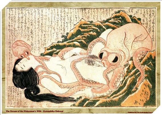 Xúc tu bạch tuột: Từ bức tranh cổ nổi tiếng của Nhật Bản cho đến bộ phim giành giải Sư Tử Bạc