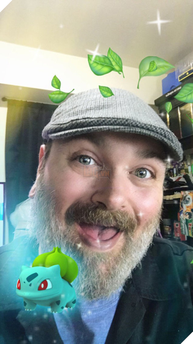 
Chế độ Bulbasaur Lens đặc biệt với những chiếc lá xuất hiện trên đầu bạn
