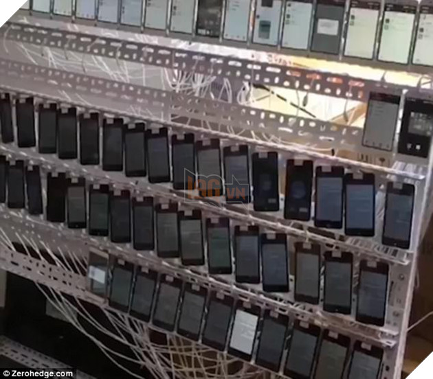 
Hơn 10.000 chiếc điện thoại được sử dụng để tạo view ảo nhằm vào các mục đích truyền thông.
