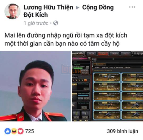 Hàng loạt game thủ Đột Kích phải gác lại đam mê để theo tiếng gọi thiêng liêng của Tổ quốc